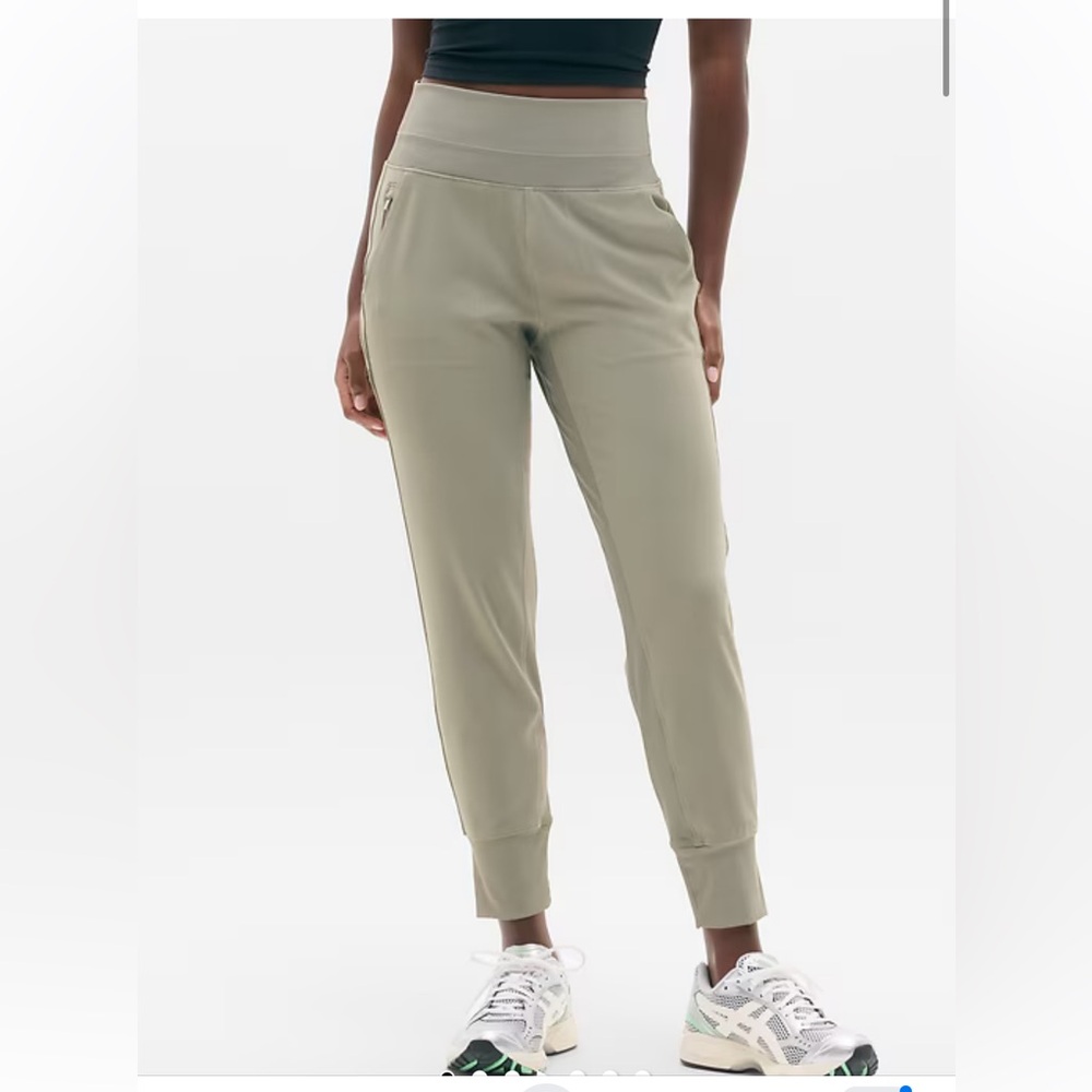 Athleta Olive Green Venice High-Rise Stretch Joggers